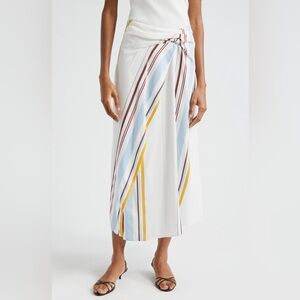 A.L.C. Clara Variegated Stripe Midi Skirt